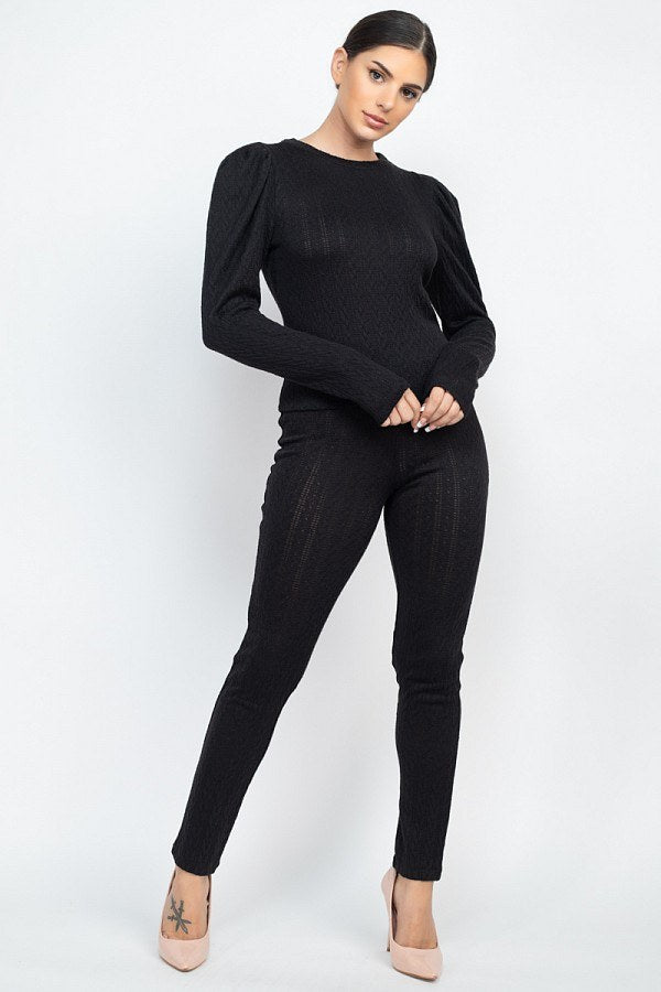 Puff Sleeve Set - A&A Haute Spot