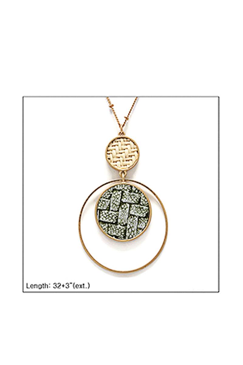 Modern Double Layer Pendant Necklace - A&A Haute Spot