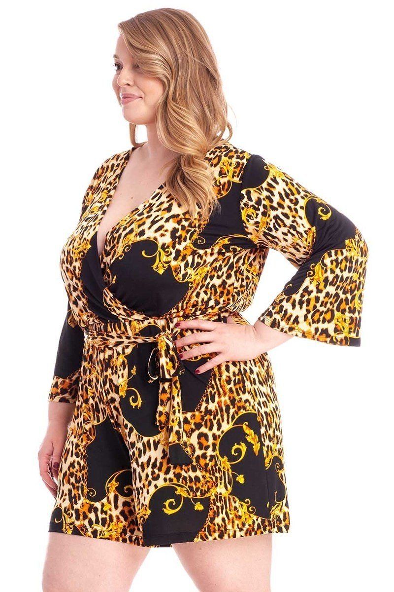 Leopard Print  Loose Fit Romper - A&A Haute Spot